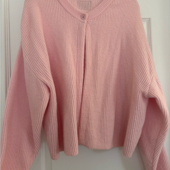 Daily Drills Sweaters - Daily Drills light pink single button sweater
